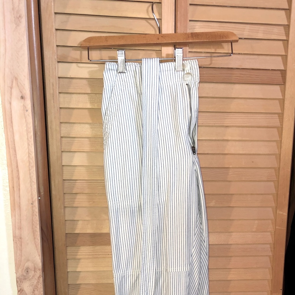 AE Striped Cloth Pants with Tie